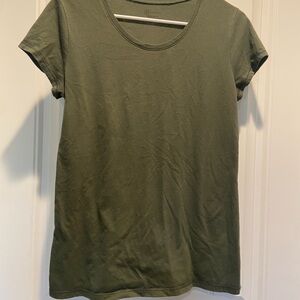No Boundaries Olive Green Short Sleeve Tee